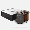 Modern Minimalist Multi-Functional Storage Coffee Table